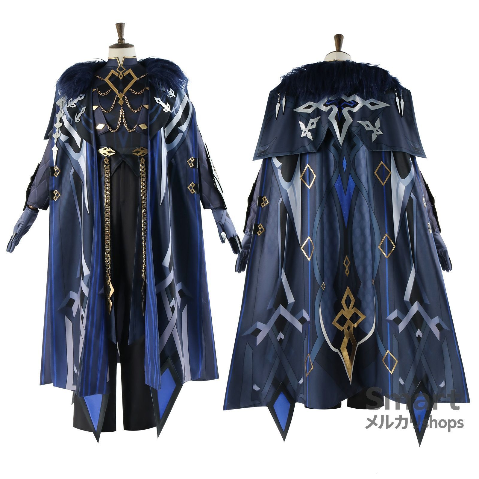 人気商品 コスプレ 衣装 原神 カピターノ 愚人衆 隊長風 フルセット ゲーム アニメ キャラクター 仮装 メンズ -3