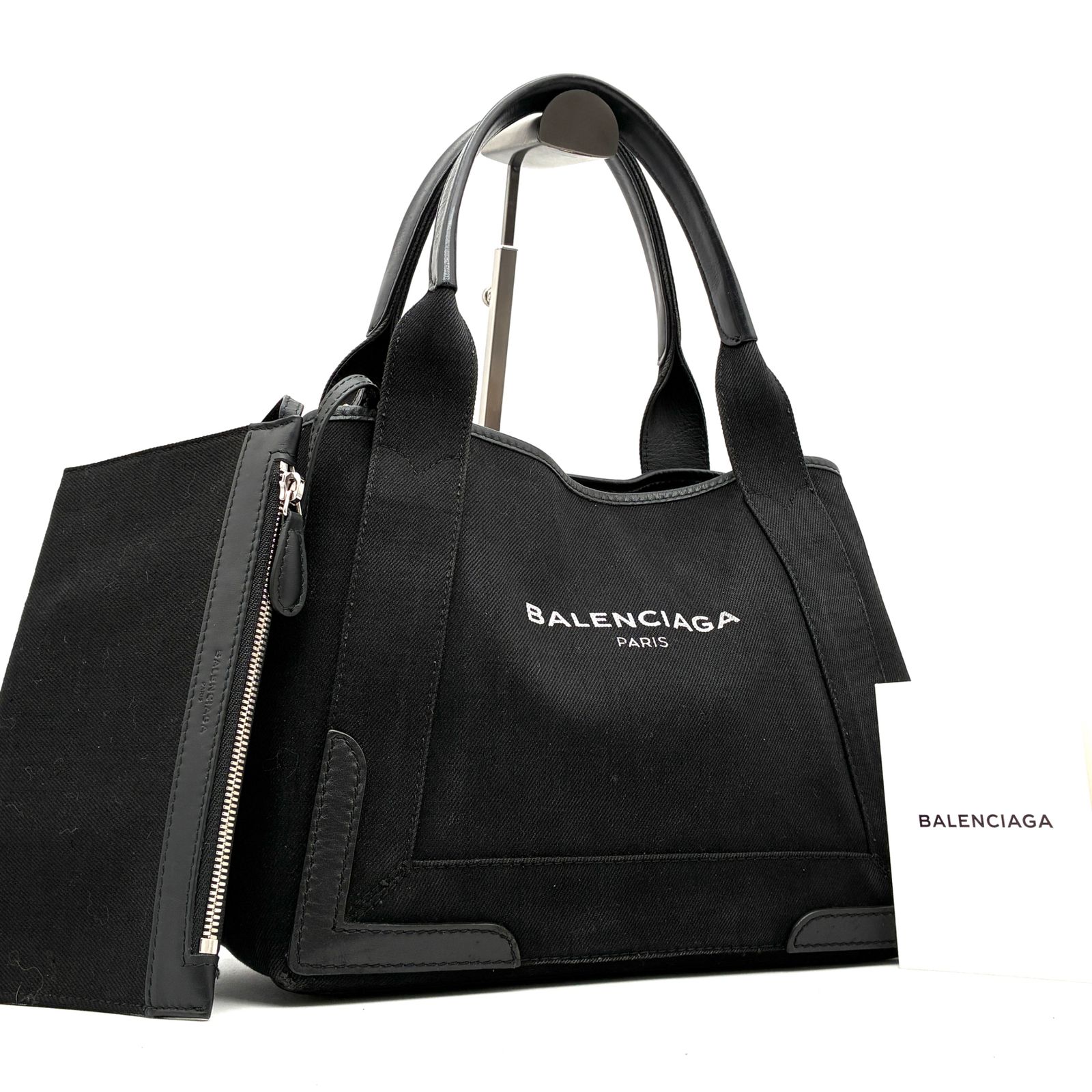 BALENCIAGA バレンシアガ ネイビーカバス S トートバッグ ハンドバッグ