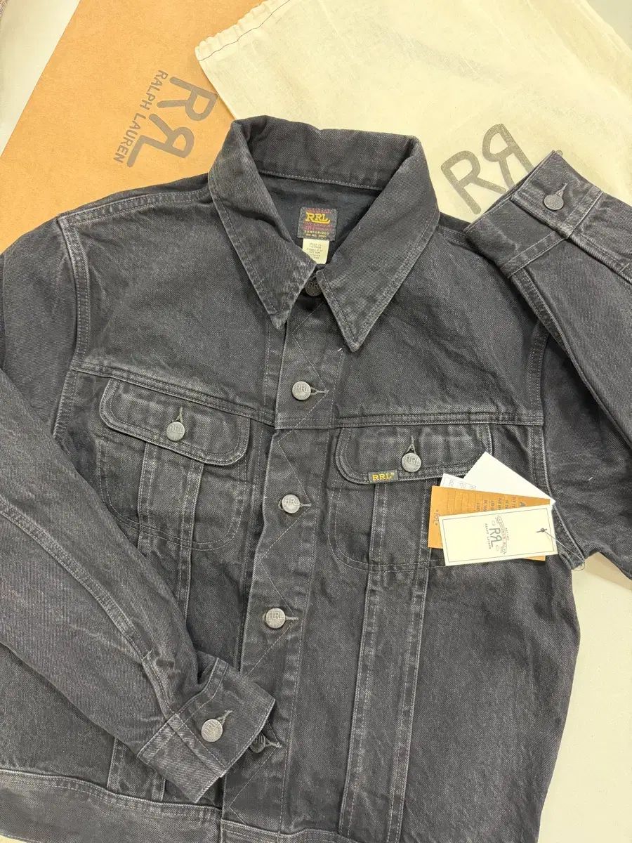 RRL(ダブルアールエル) lot 271 ブラック デニム トラッカー ジャケット M 新品