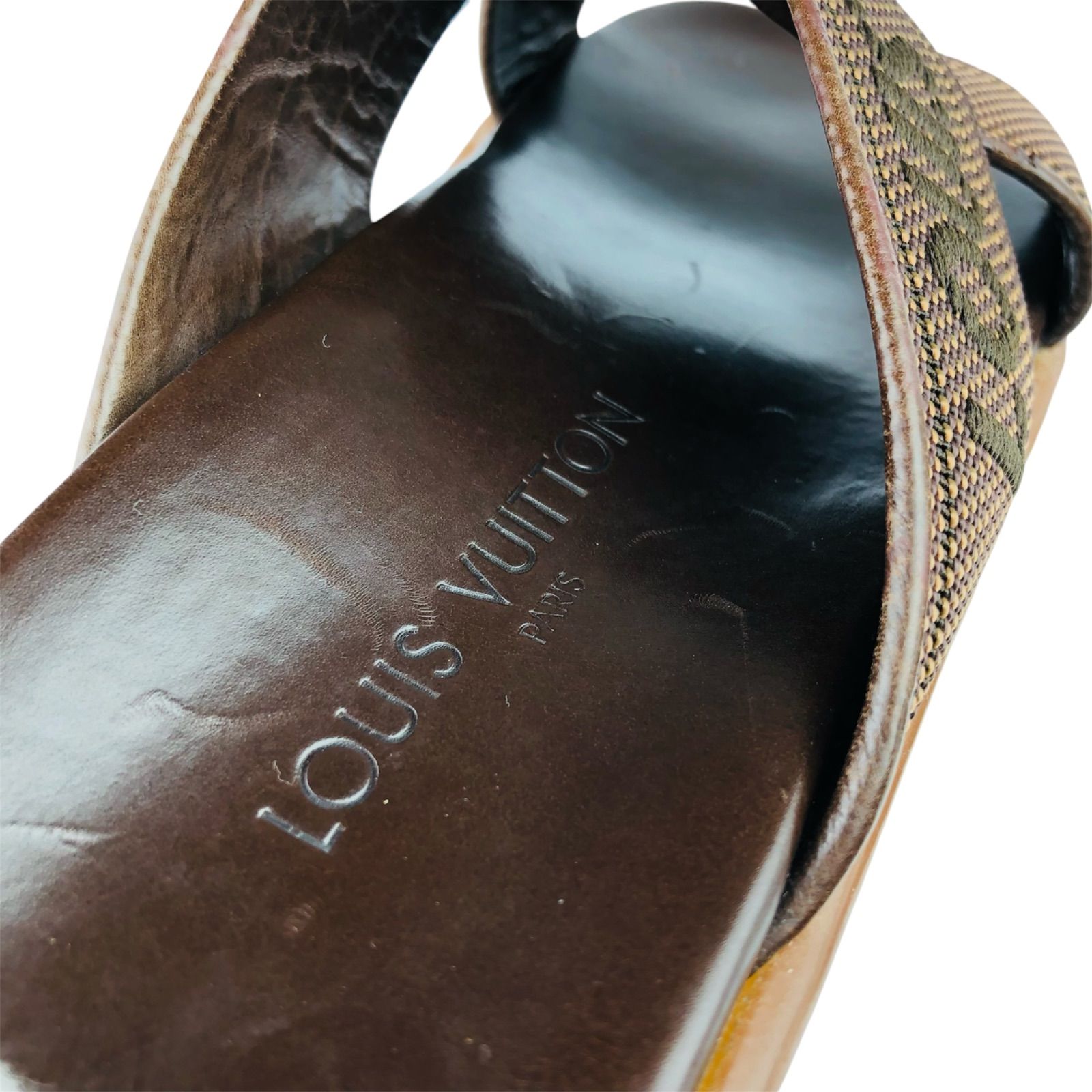 美品☆LOUIS VUITTON☆ルイヴィトン・レディース キャンバスレザー 