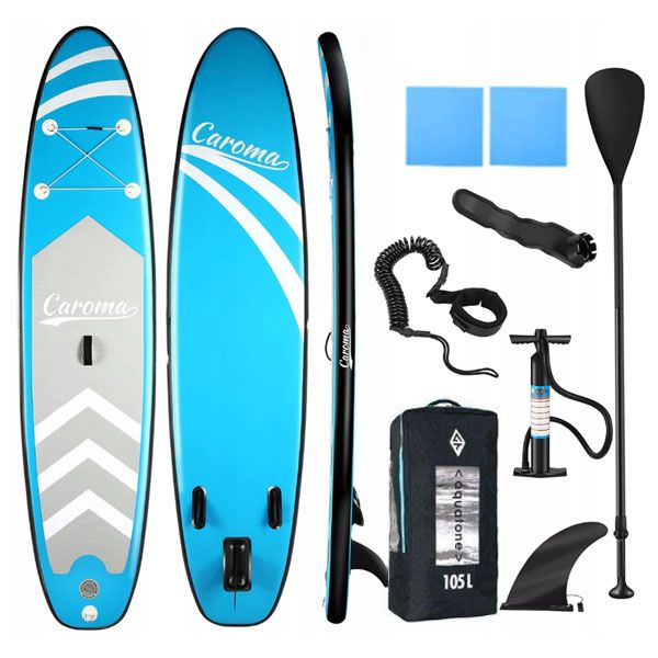 中古品 SUP サップ インフレータブルパドルボード カロマ/CAROMA ブルー オールラウンド スタンドアップ マリンスポーツ