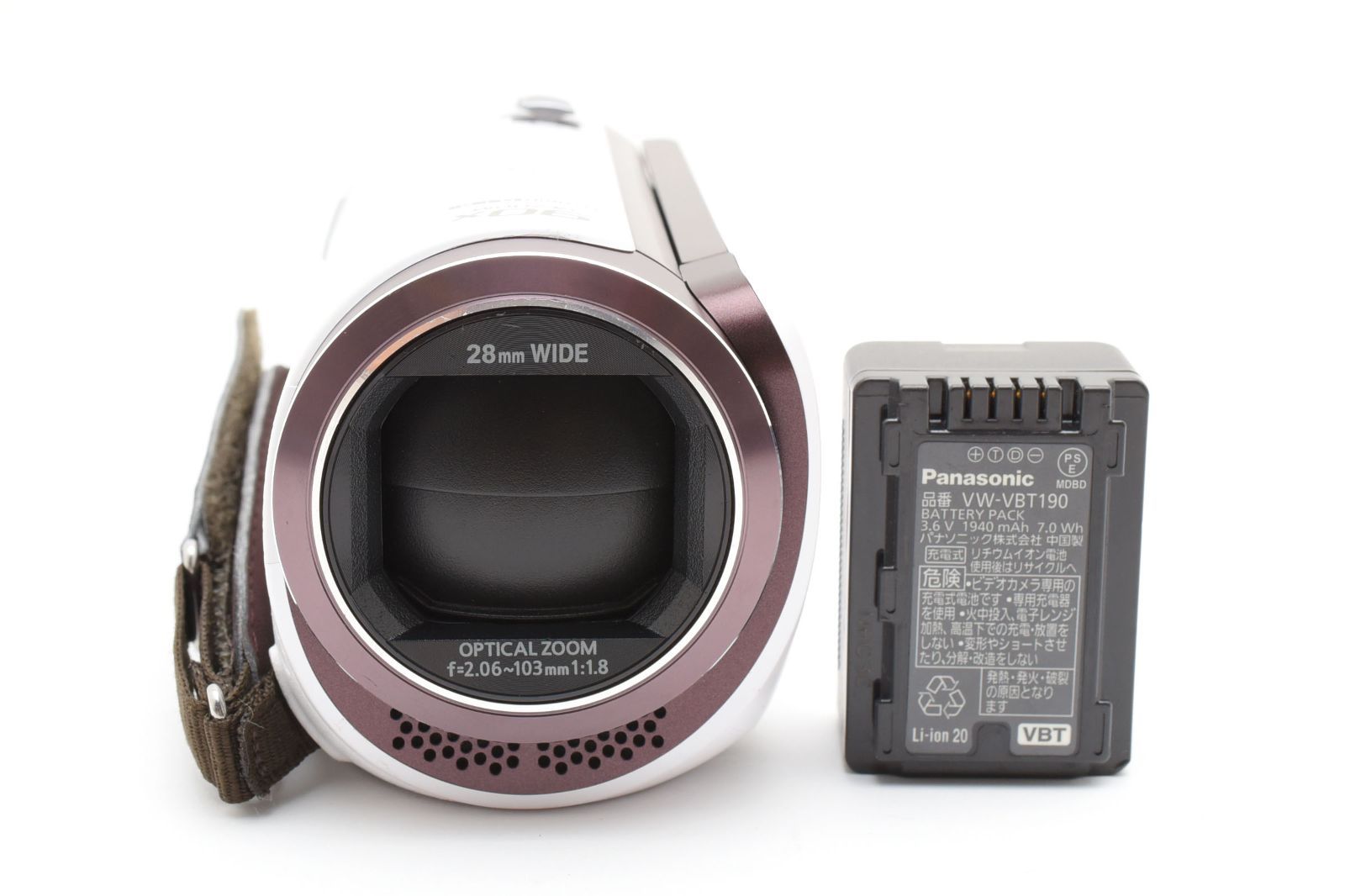 ★美品★パナソニック PANASONIC HC-W570M-W ホワイト★ W0488＃4989