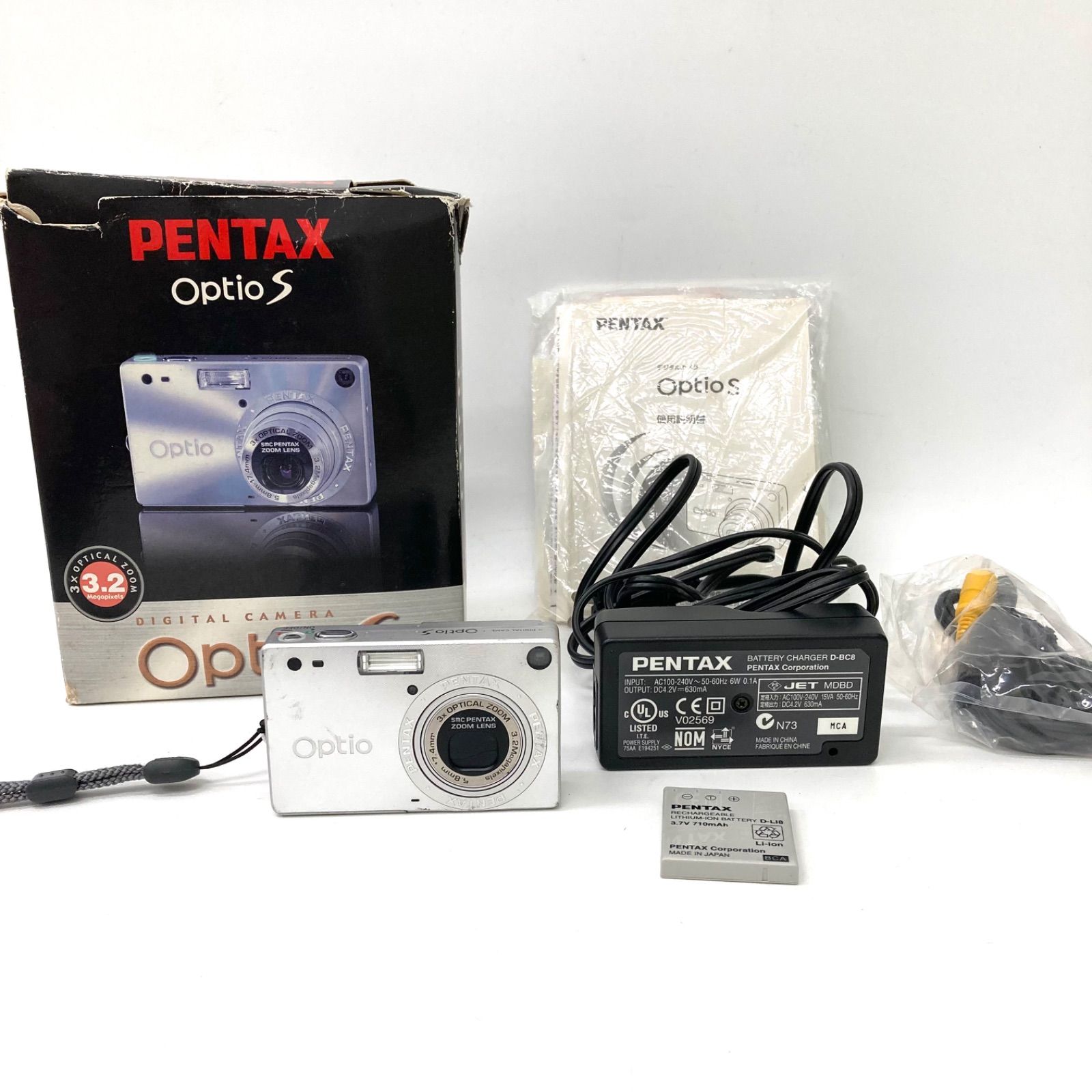 PENTAX】ペンタックス Optio デジタルカメラ シルバーカラー ジャンク