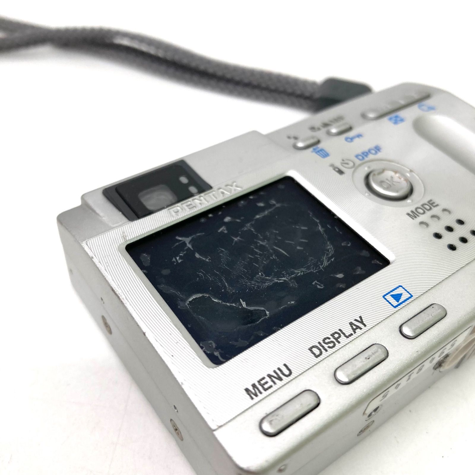 PENTAX】ペンタックス Optio デジタルカメラ シルバーカラー ジャンク