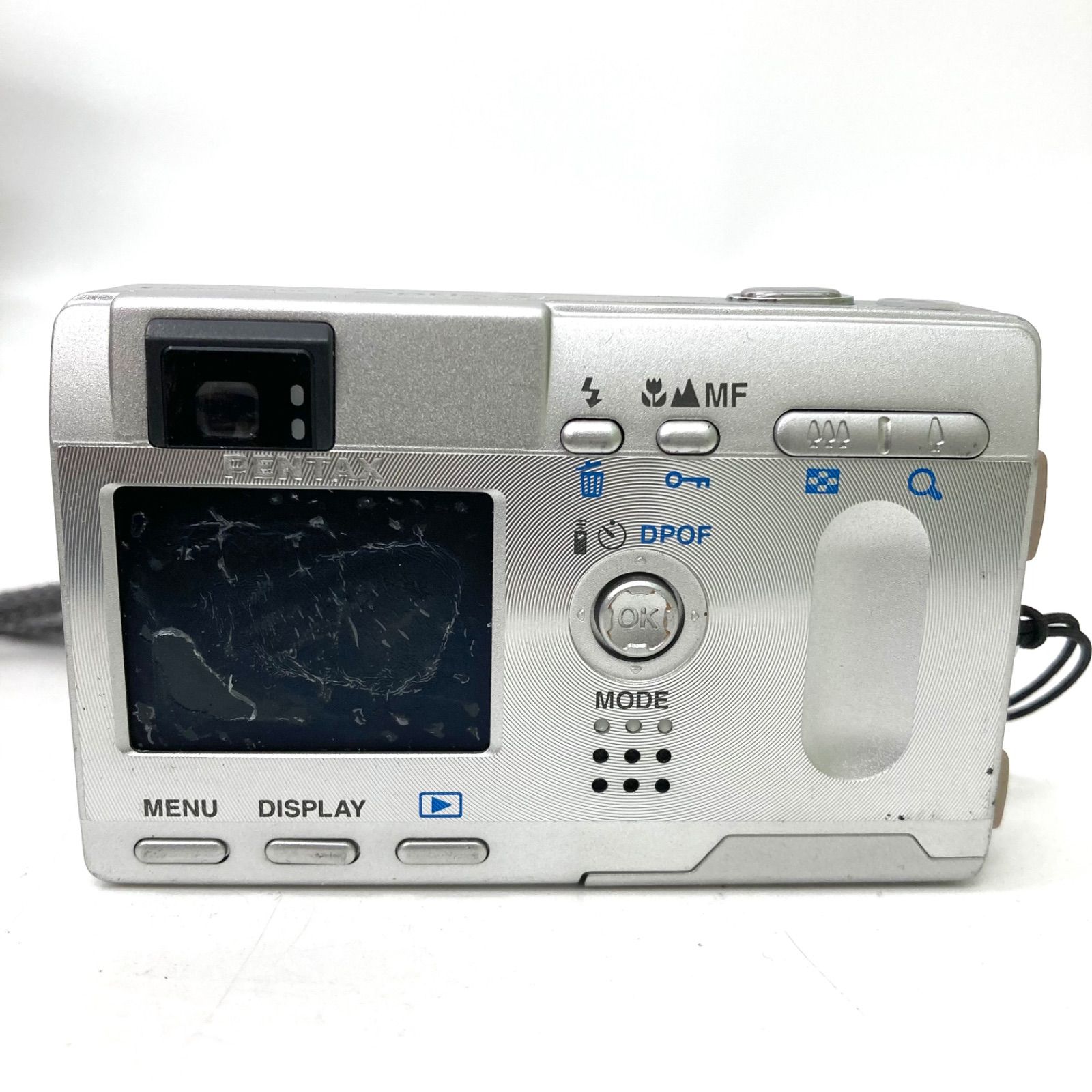 PENTAX】ペンタックス Optio デジタルカメラ シルバーカラー ジャンク
