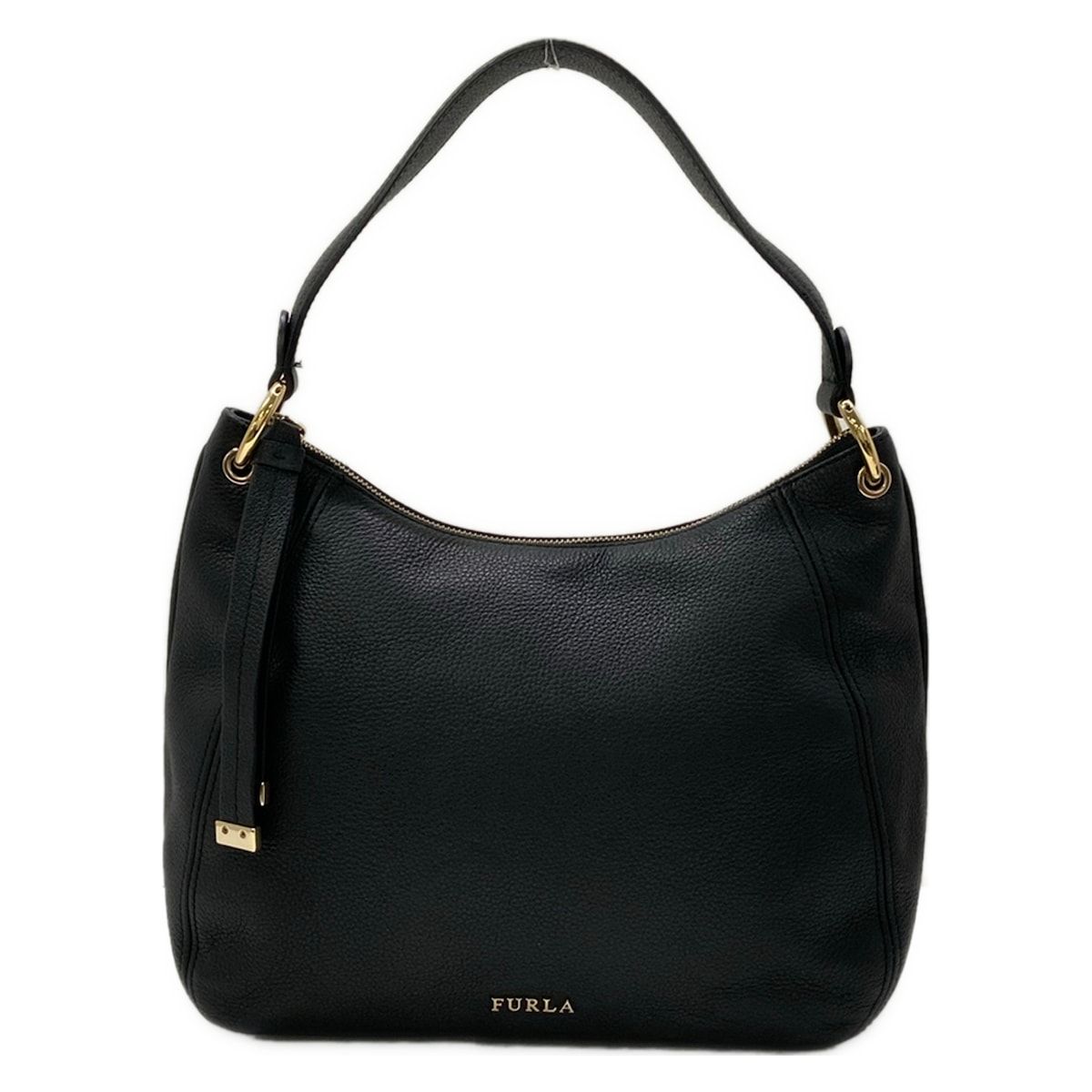 FURLA(フルラ) ハンドバッグ - 黒 レザー