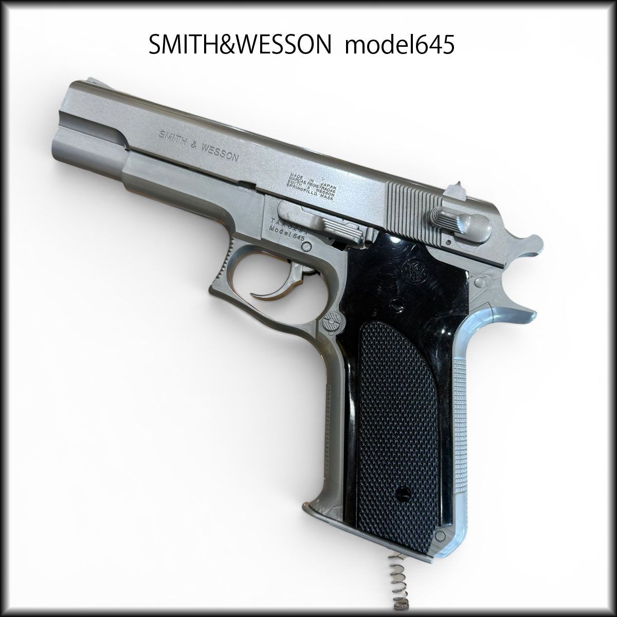 Smith & Wesson トイガンTANAKA ASGK ジャンク◇SMITH & WESSON◇エアガン TAKO291 model645 ASGKマーク