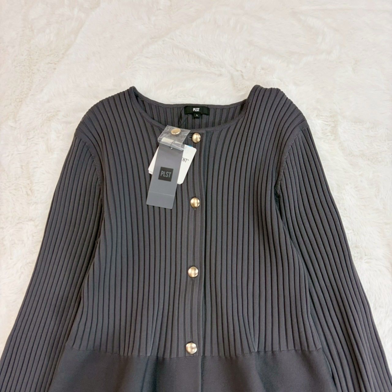 新品 未使用 定価11,000円 PLST プラステ ホールガーメントペプラム