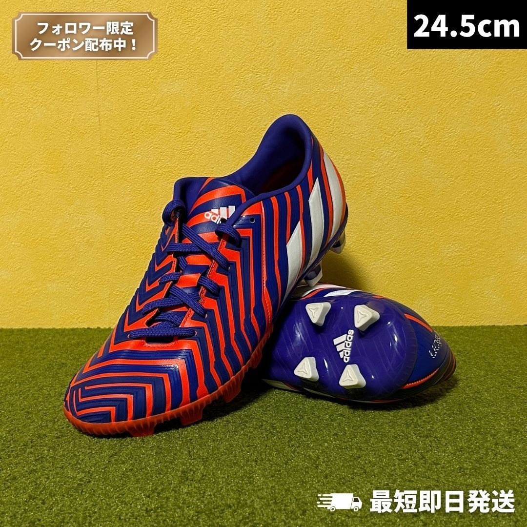 【新品・未使用】ADIDAS アディダス サッカースパイク プレデター アブソリオン IS ジャパン HG（レッド×パープル）B35464（24.5cm）