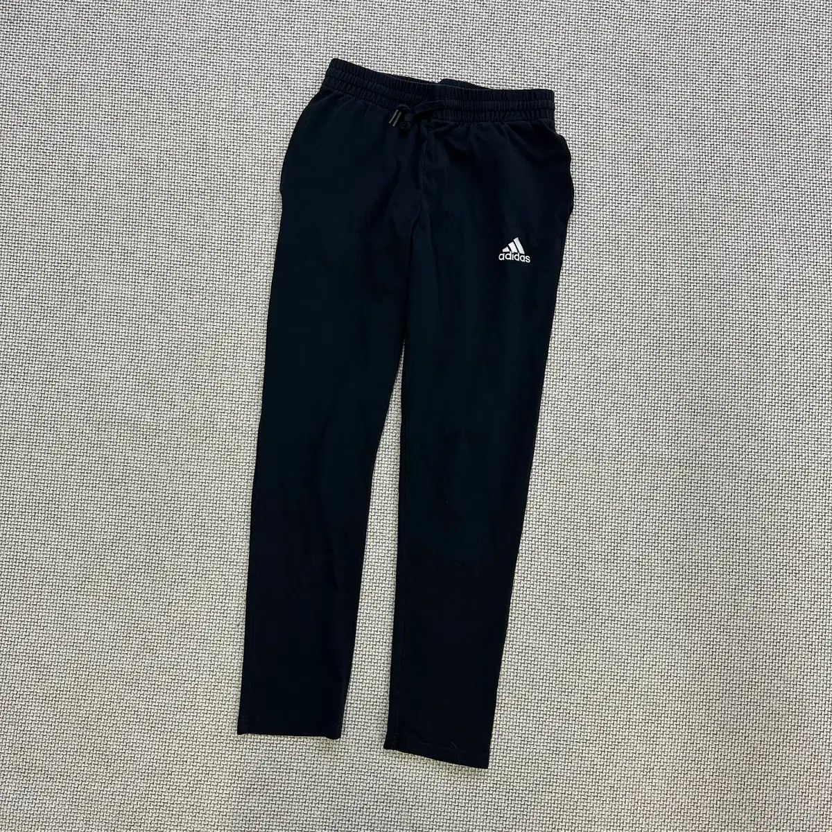 L adidas ブラック コットン パンツ 0430D