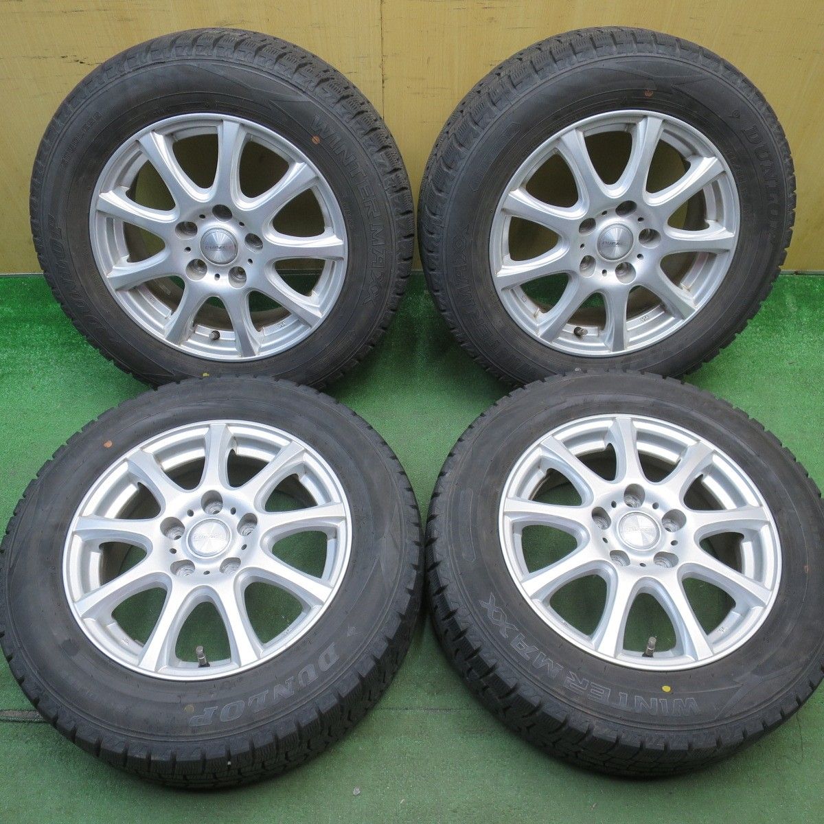 バリ溝！9分☆スタッドレス 195/65R15 ダンロップ ウインターマックス 
