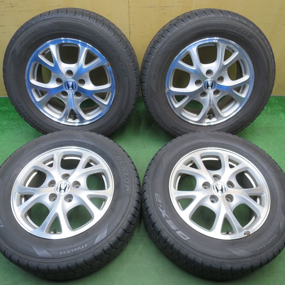 4本価格★ホンダ エリシオン 純正 215/65R16 スタッドレス ダンロップ DSX-2 16インチ PCD114.3/5H★6042401NJス