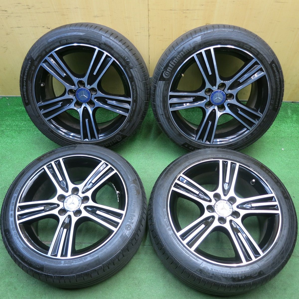 バリ溝！8.5分★ベンツ Cクラス W204 純正 225/45R17 コンチネンタル コンチスポーツ コンタクト5 MO 17インチ PCD112/5H★6043004HAノ 29,120円