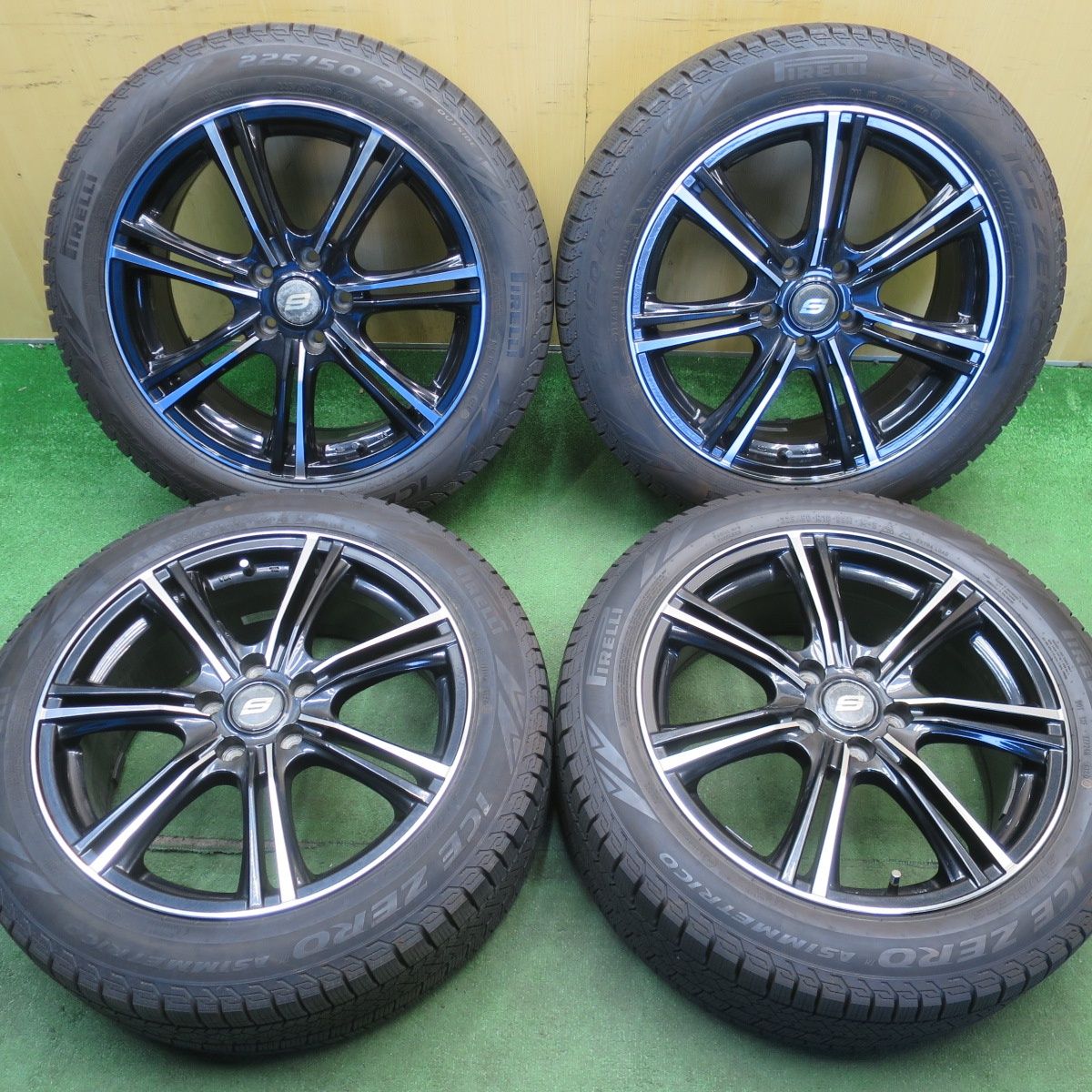 ほぼ未使用！24年！キレイ★スタッドレス 225/50R18 ピレリ アイスゼロ アシンメトリコ STRANGER ストレンジャー 18インチ PCD114.3/5H★6042102NJス