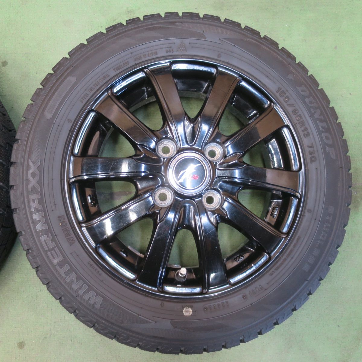 バリ溝！22年！9分☆スタッドレス 155/65R13 ダンロップ ウインター 