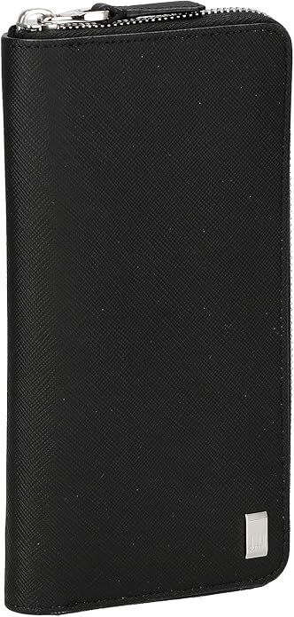 【送料無料】dunhill（ダンヒル）DU23F2P15PS PLAIN Zip Around Long Wallet ジップアラウンドロングウォレット ジップ式開閉小銭入れ 札入れ 10CCカードポケット PVC素材 001R ブラック