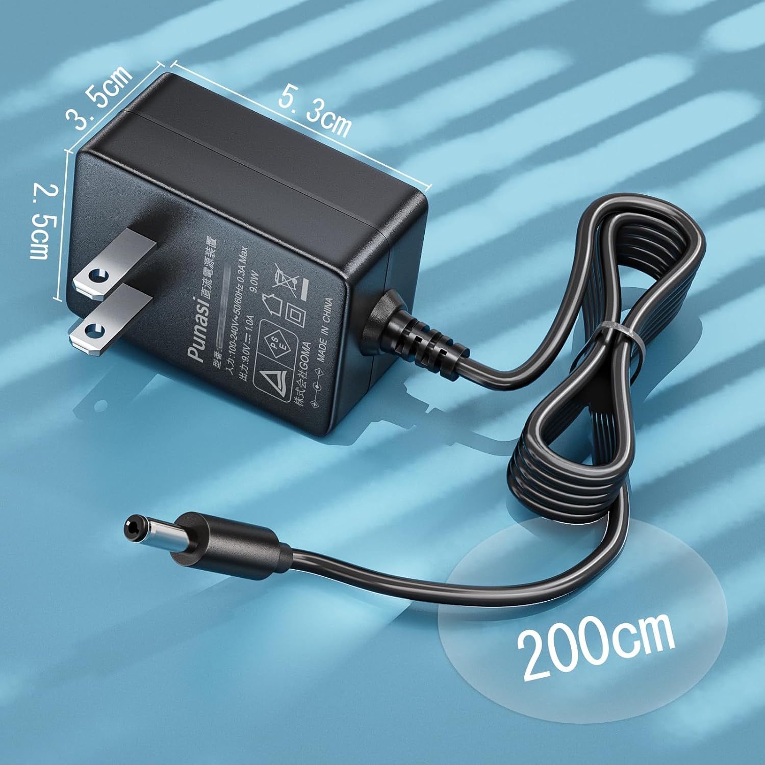 BOSS ボス用のACアダプター PSA-100S2 Punasi 9V 1A ACアダプター 
