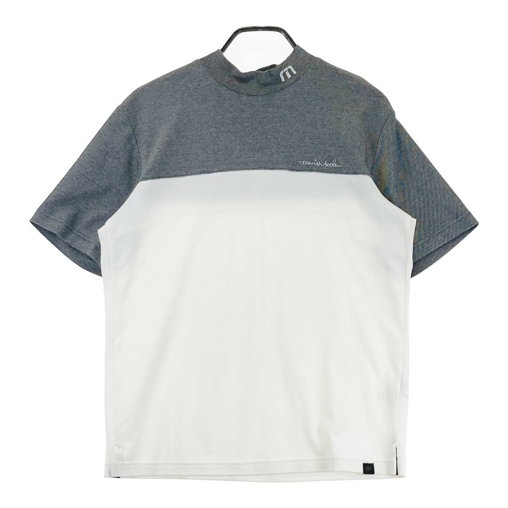 サイズ：L TRAVIS MATHEW トラビスマシュー ハイネック 半袖Tシャツ ホワイト系 [240101683386] ゴルフウェア メンズ ストスト