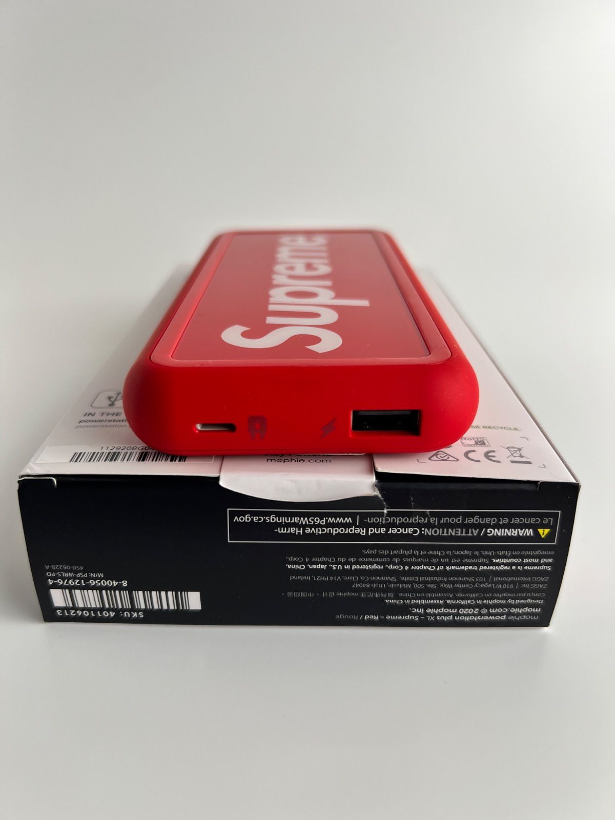 supreme × mophie Powerstation Plus XL モバイルバッテリー モバ充 