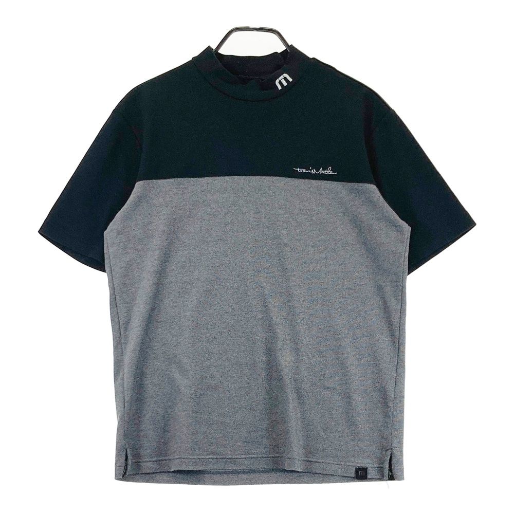 サイズ：L TRAVIS MATHEW トラビスマシュー ハイネック 半袖Tシャツ グレー系 [240101683387] ゴルフウェア メンズ ストスト