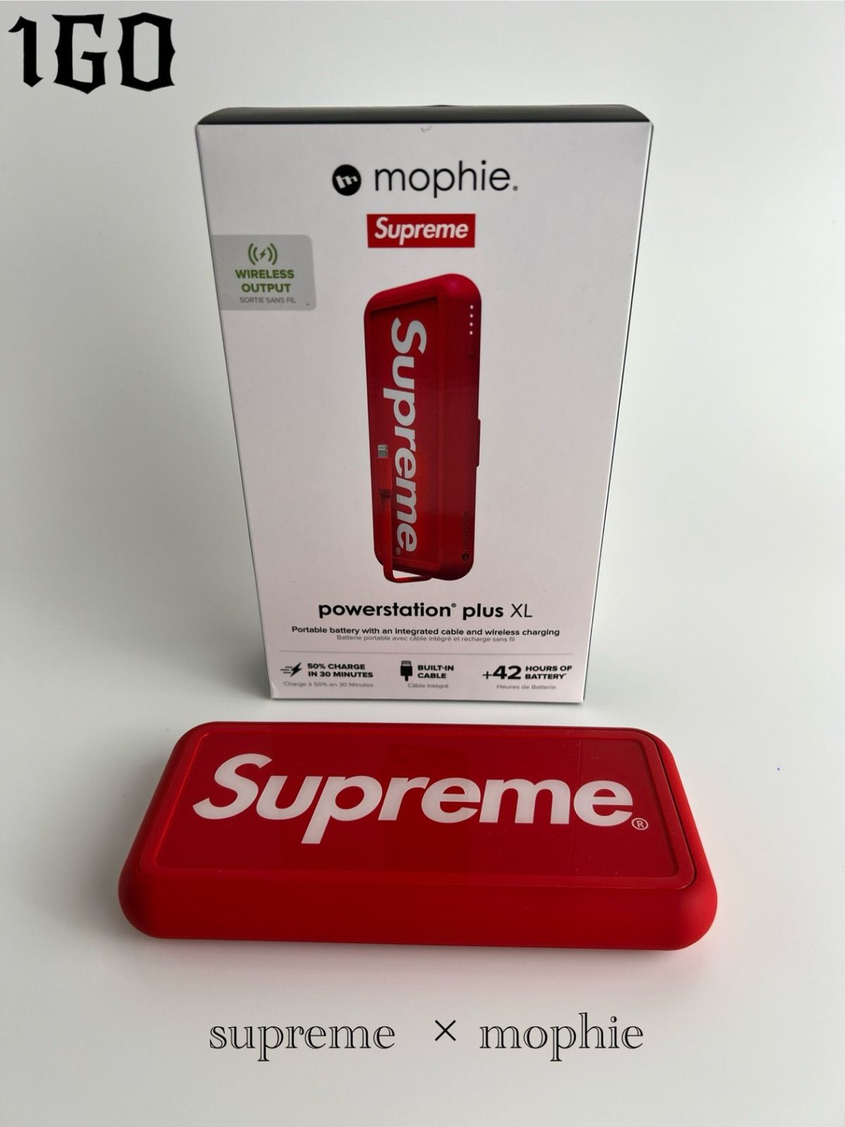 supreme × mophie Powerstation Plus XL モバイルバッテリー　モバ充