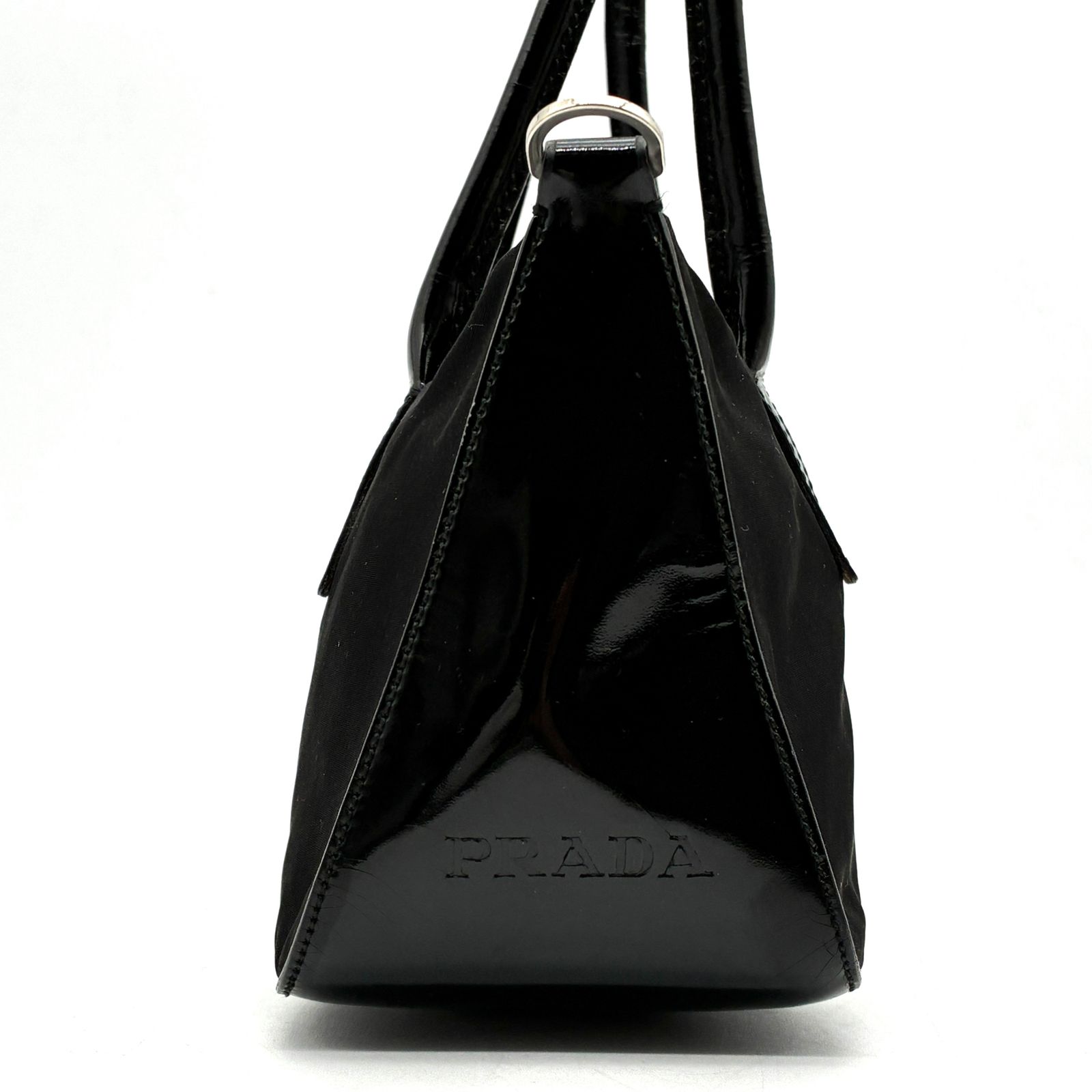PRADA プラダ テスート エナメル ハンドバッグ ショルダーバッグ 2way