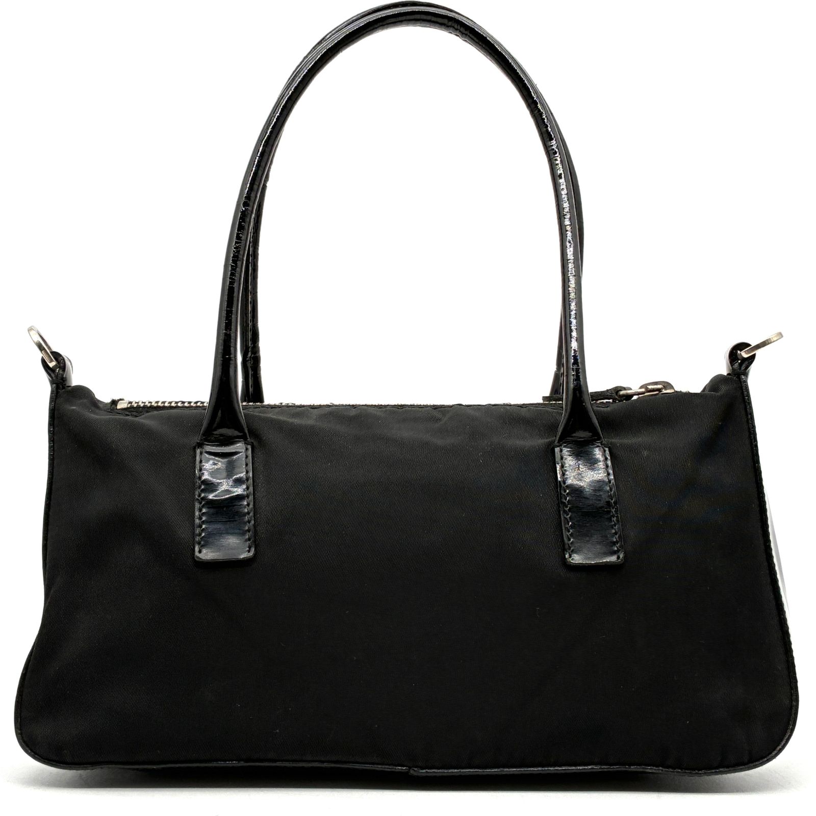 プラダ トートバッグ ハンドバッグ 型押し パテントレザー エナメル 黒 PRADA プラダ テスート エナメル ハンドバッグ ショルダーバッグ 2way
