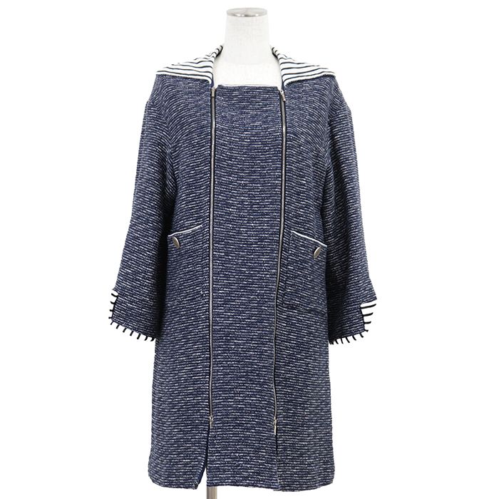 美品】CHANEL シャネル コート サイズ 36 レディース P56027 2017年製 美品】CHANEL シャネル コート サイズ 36 レディース P56027 2017年製