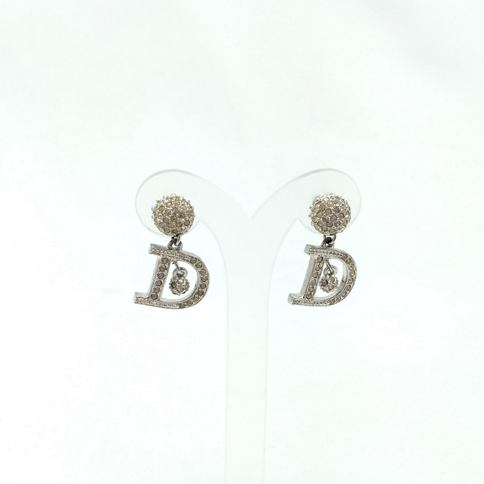 ✨️Christian Dior✨️ クリスチャンディオール Dロゴ ピアス(両耳用