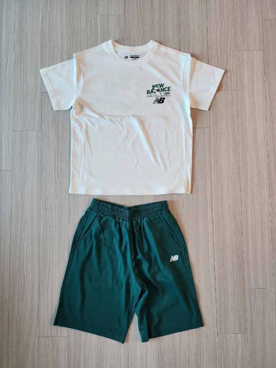 ニューバランス キッズ 半袖 + ハーフパンツ セット 130