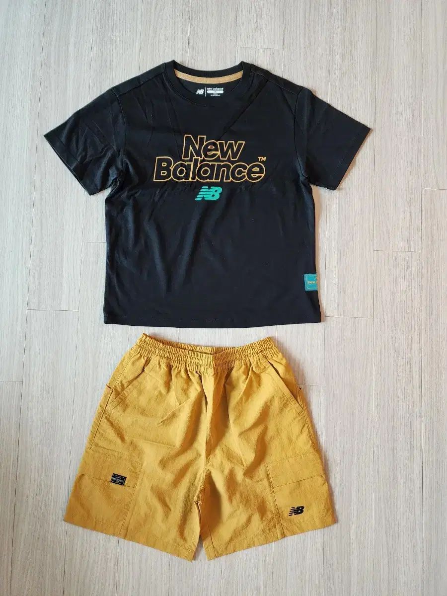 ニューバランス キッズ 半袖 + ハーフパンツ セット 130