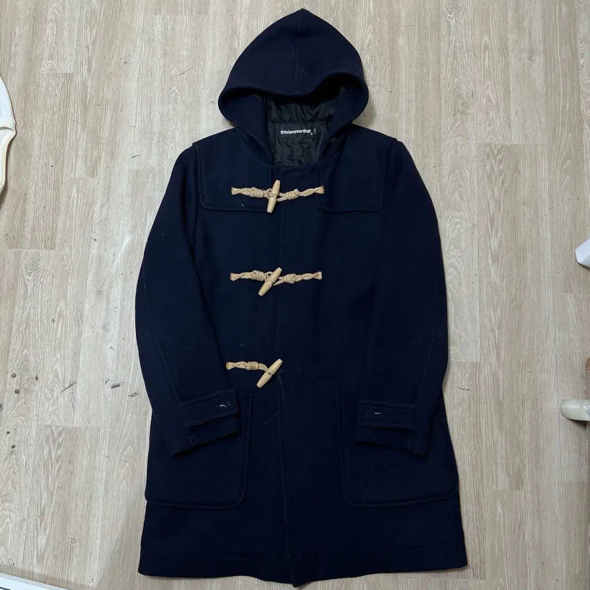 thisisneverthat ディスイズネバーザット ベーシック ウール ダッフル WHO ダッフルコート L/100