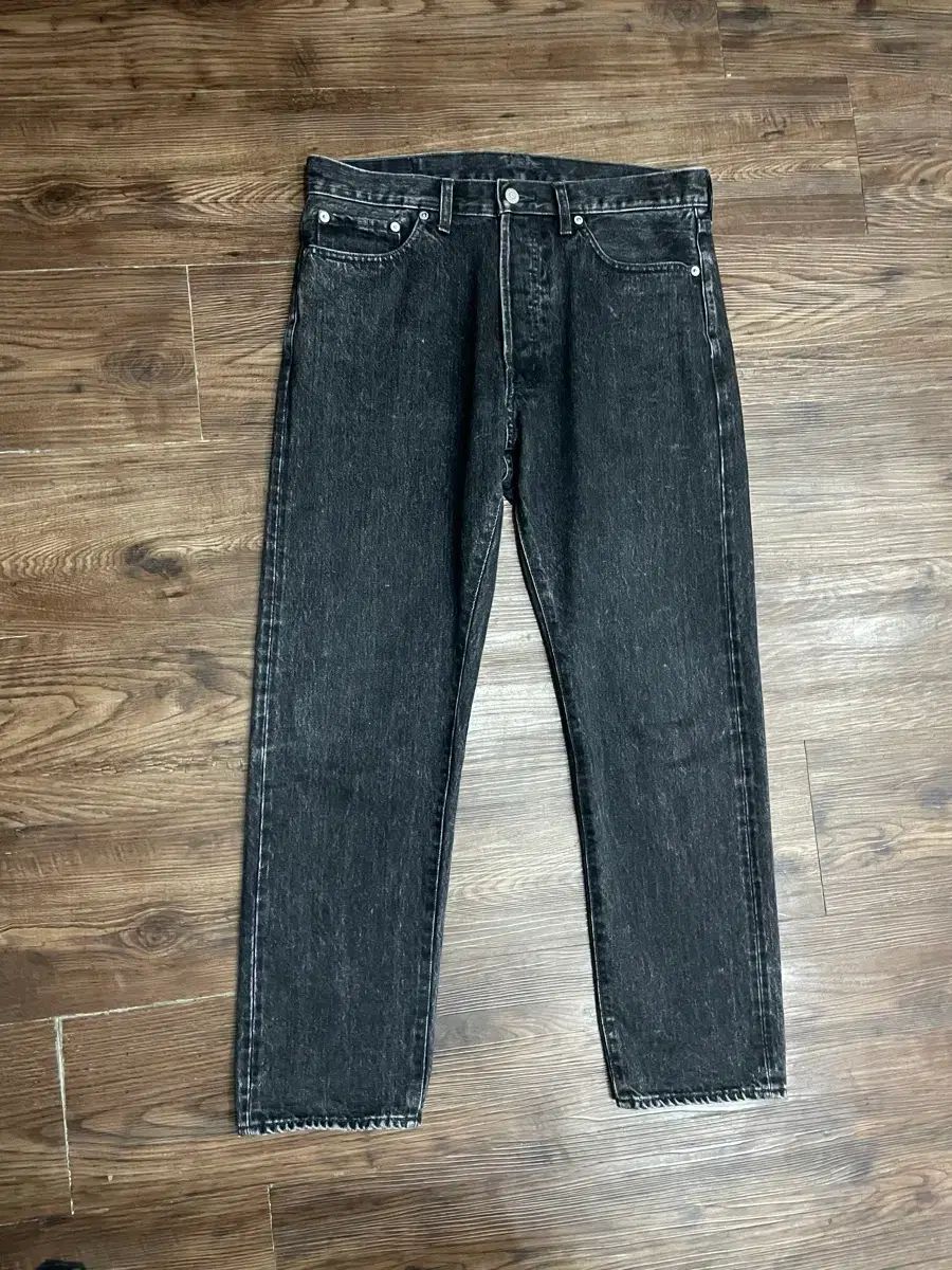 ODDINARY FITS(オーディナリーフィッツ) 5ポケット ルーズ アンクル デニム ブラック