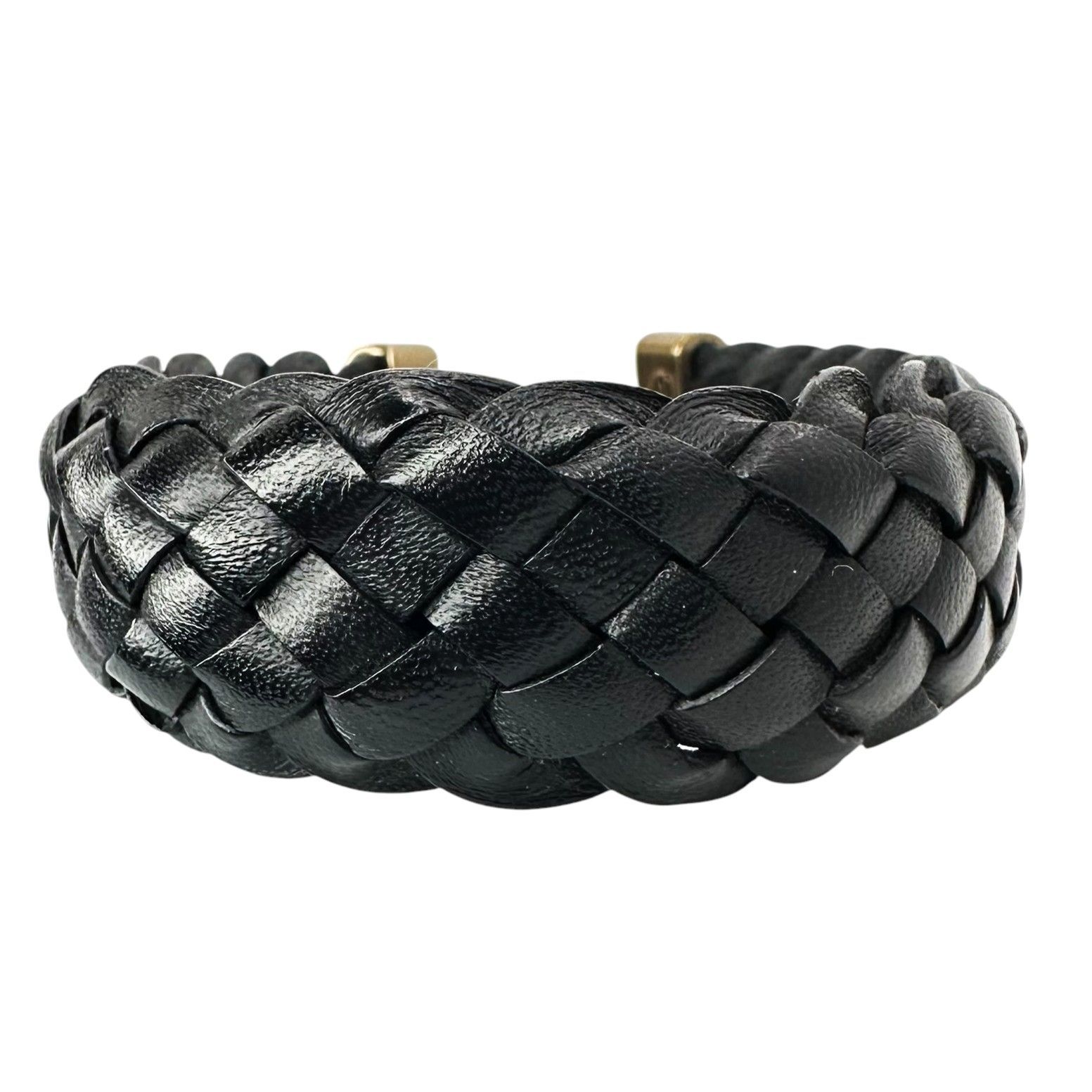 GUCCI】グッチ レザーブレスレット 編み込み レザー ブレスレット
