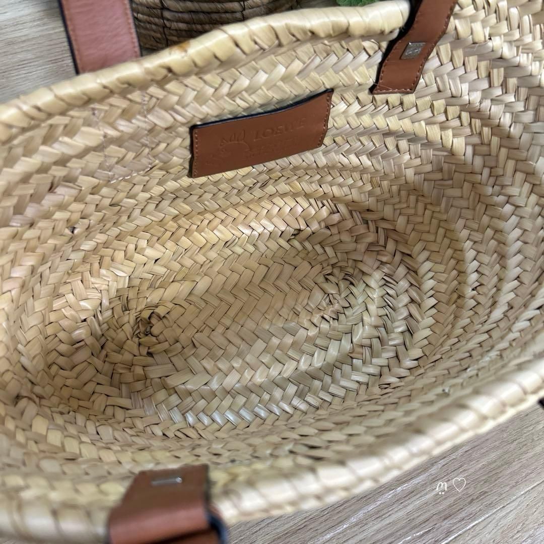 ロエベ　スタジオジブリコラボ　となりのトトロ　バスケットバッグ　スモール　カゴ ロエベ スタジオジブリコラボ となりのトトロ バスケットバッグ