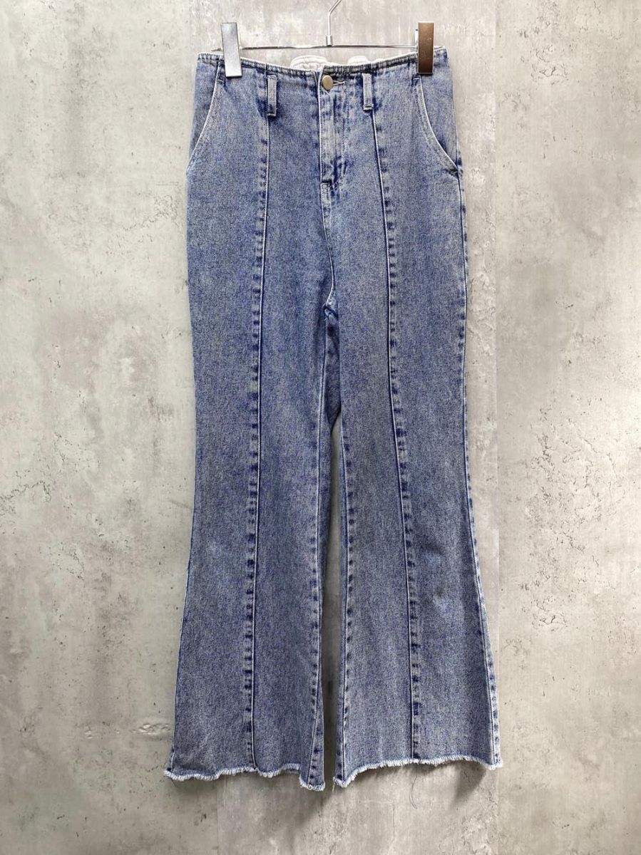 Thevon. セヴォン コットン100% デニムパンツ シンプル カジュアル sizeM/ブルー ■■◎レディース