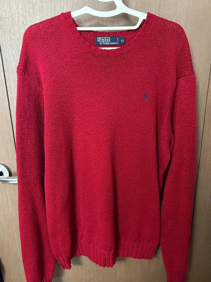 POLO ポロラルフローレン オーバーサイズ レッド ニット XL