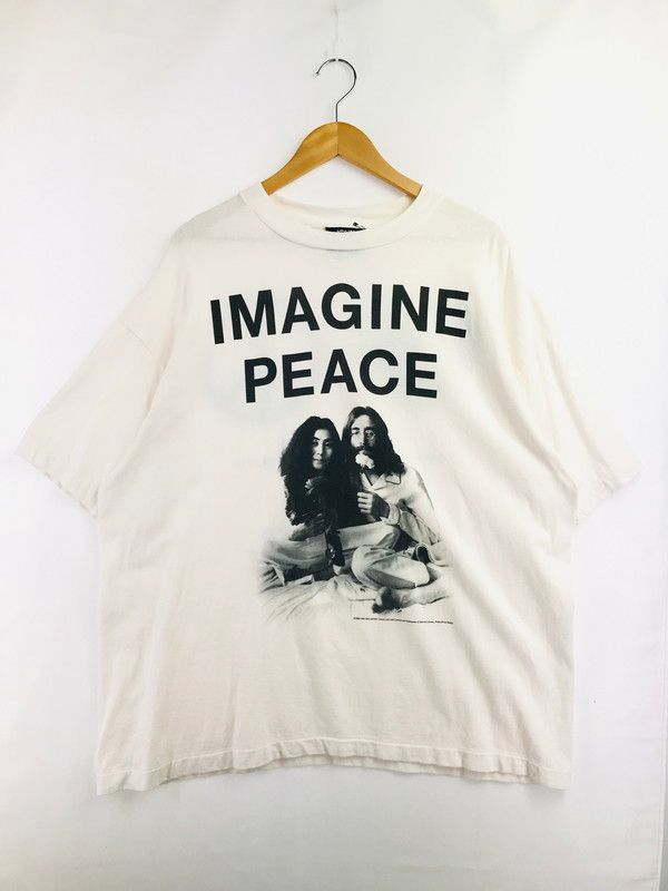 【中古品】 SAINT MICHAEL セントマイケル × JOHN LENNON ジョンレノン 26SS JL_T-SHIRT IMAGINE PEACE SM-MK8-0000-C27 Tシャツ 半袖Tシャツ 【142-260506-na-02-tag】