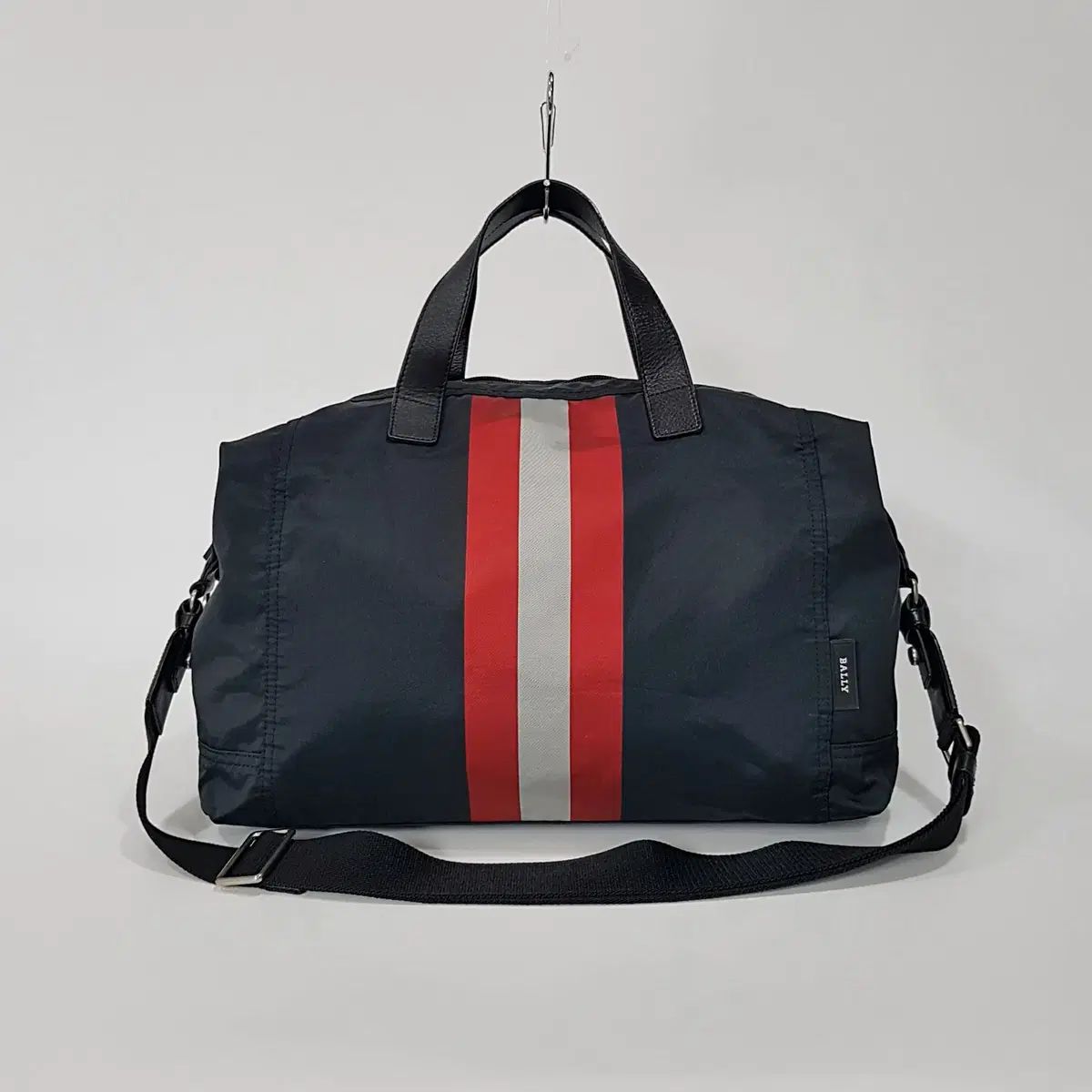 正規品) バリー ストライプ ナイロン トートバッグ