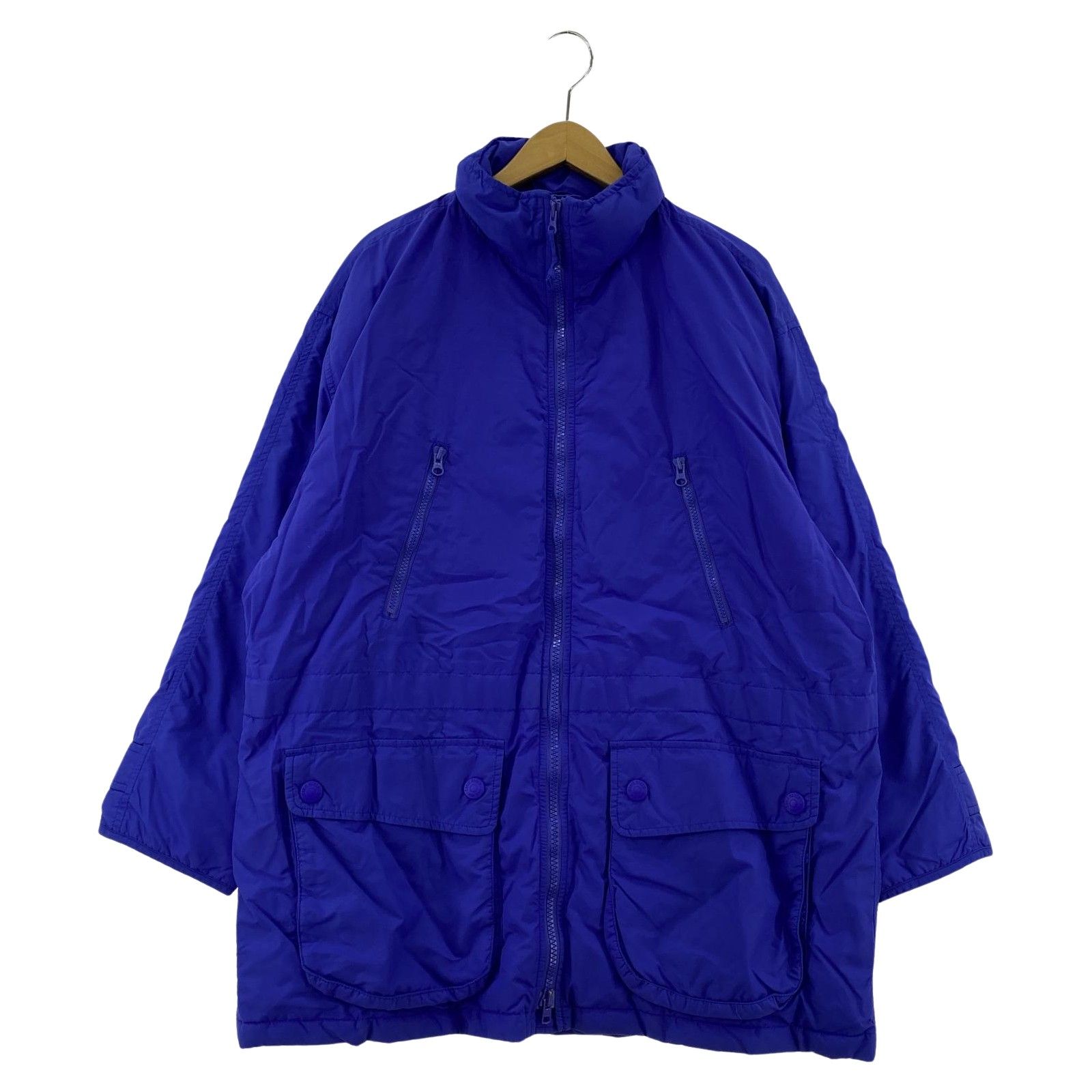 Eddie Bauer エディー・バウアー スタンドカラーダウンジャケット sizeL/G/ブルー