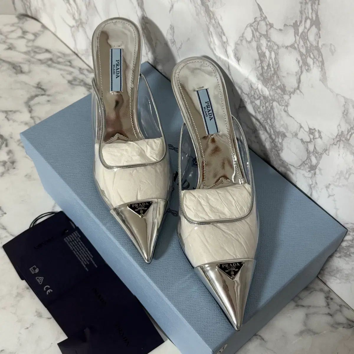 新品/37 PRADA プラダ 靴 ミュール