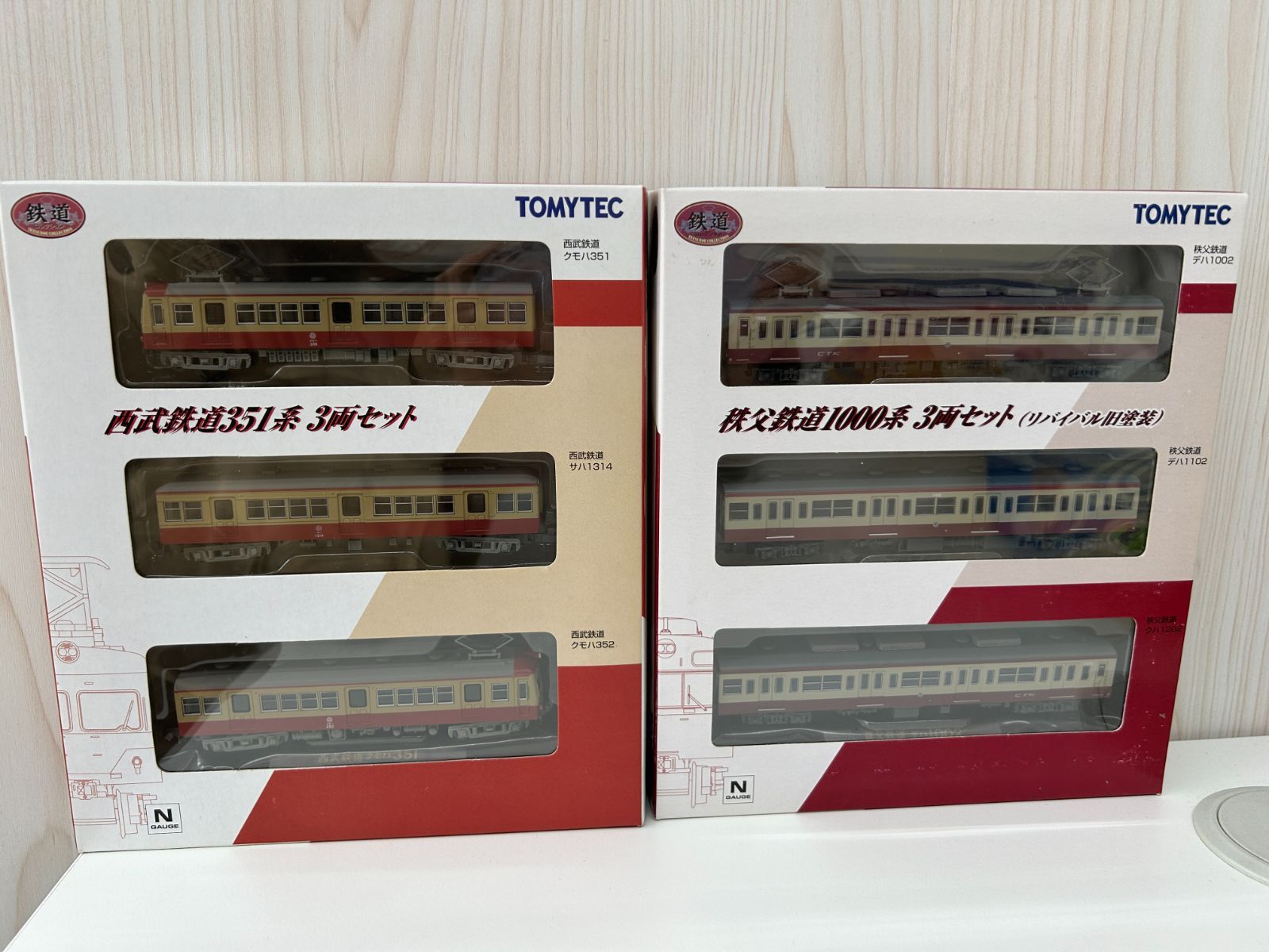D【中古】西武鉄道351系3両セット&秩父鉄道1000系3両セットまとめ売り 2点セット 鉄道模型 トミーテック 鉄道コレクション