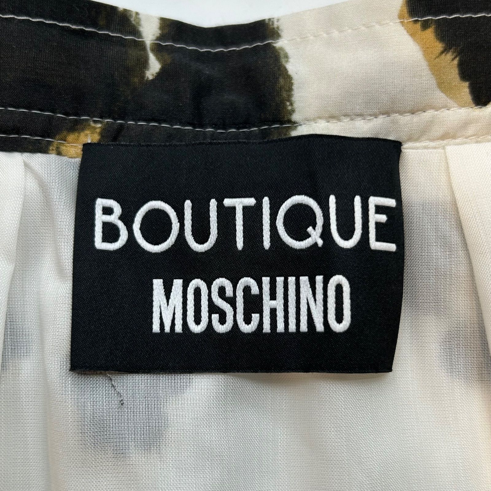 BOUTIQUE MOSCHINO ブティックモスキーノ ヒョウ柄スカート フレア 