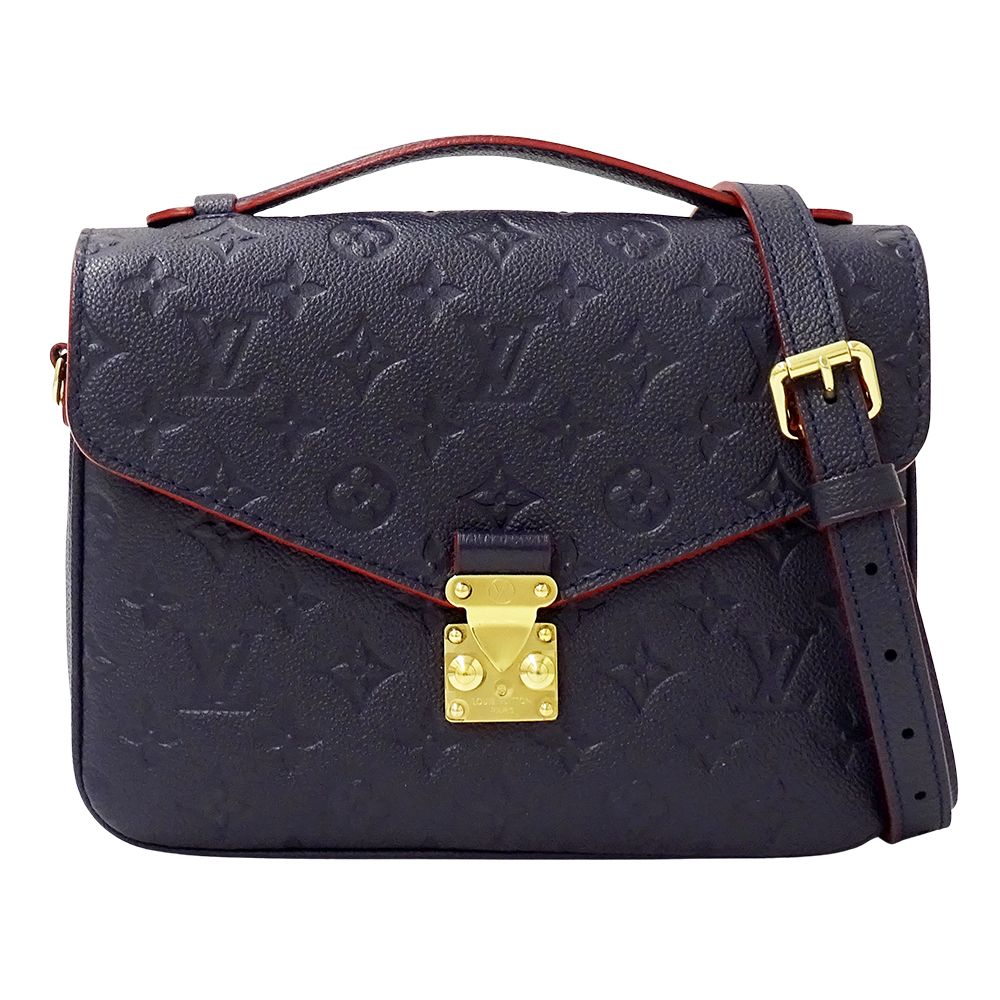 ルイ・ヴィトン LOUIS VUITTON バッグ モノグラム アンプラント レディース ブランド ハンドバッグ ショルダーバッグ 2way ポシェット メティス MM マリーヌルージュ M44071 ネイビー おしゃれ 【中古】