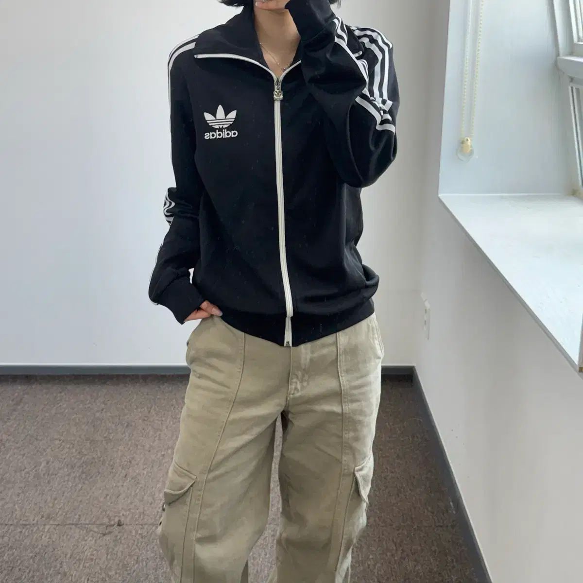 adidas アディダス ヨーロッパ ブラック トラックジャージ ジャージ
