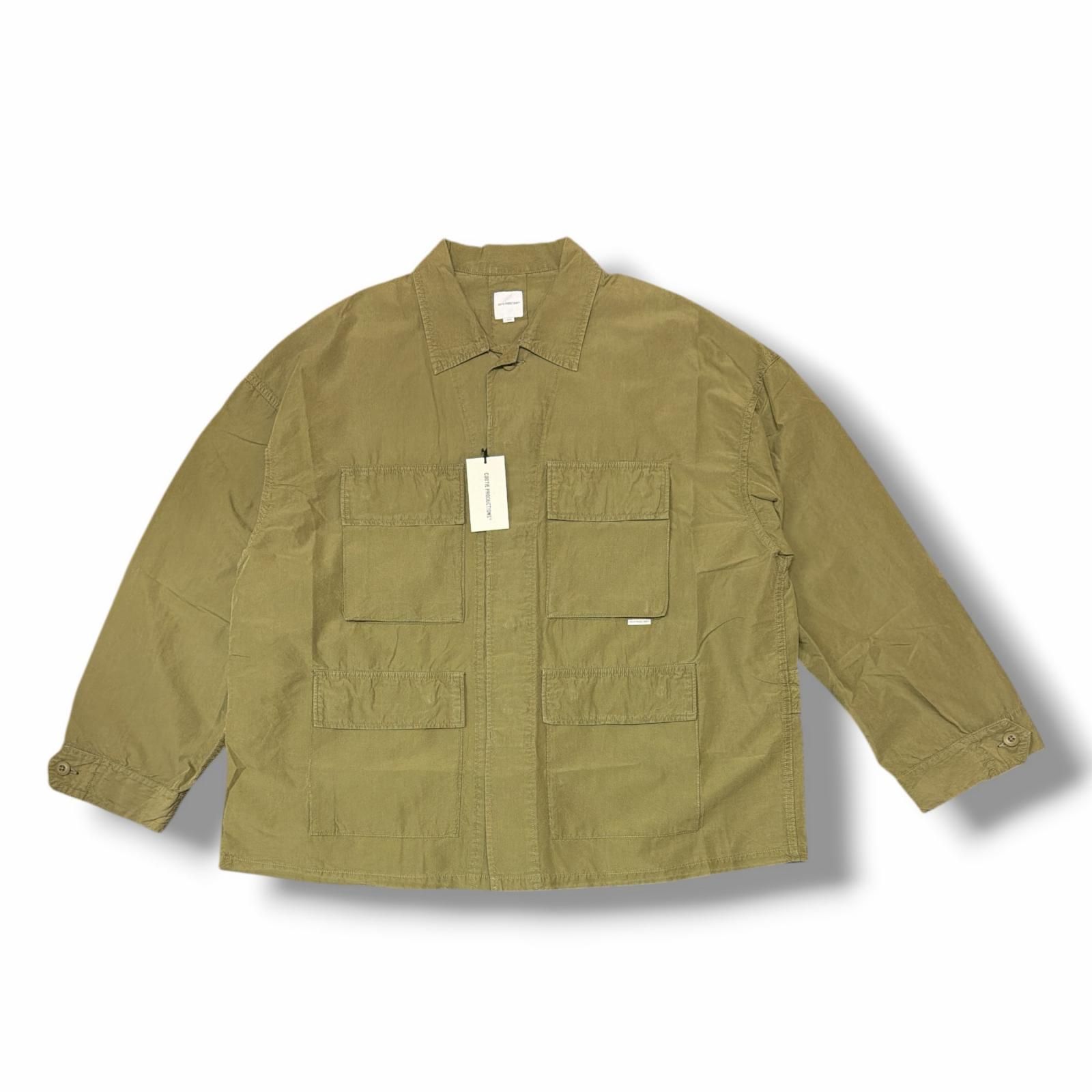 参考上代42900円 未使用 COOTIE PRODUCTIONS 25SS N/C Poplin BDU Jacket ポプリンBDUジャケット ミリタリージャケット クーティープロダクションズ CTE-25S207 SAGE L （14926M） 参考上代42900円 未使用 COOTIE PRODUCTIONS 25SS N/C Poplin BDU
