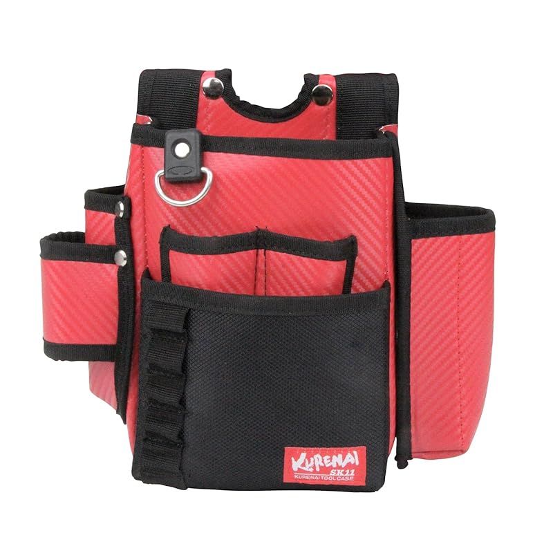 【新品】 SK11 紅 腰袋 2段 サイドポケット SKC2-5RD