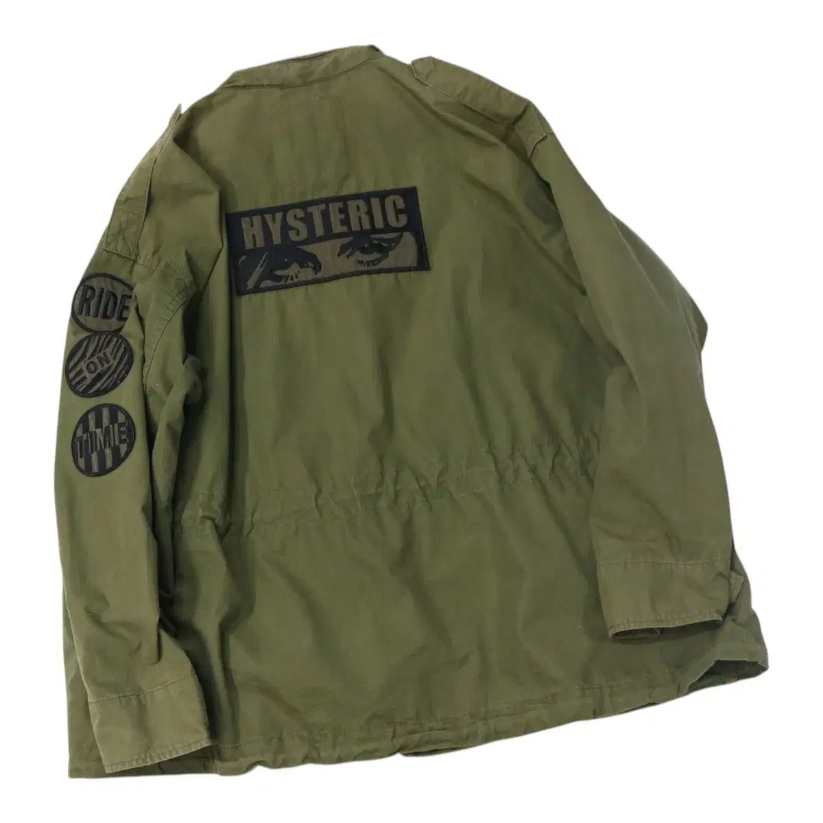 HYSTERIC GLAMOUR ヒステリックグラマー ヴィンテージ ミリタリー M-65 パッチ フィールド ジャケット (カーキ)