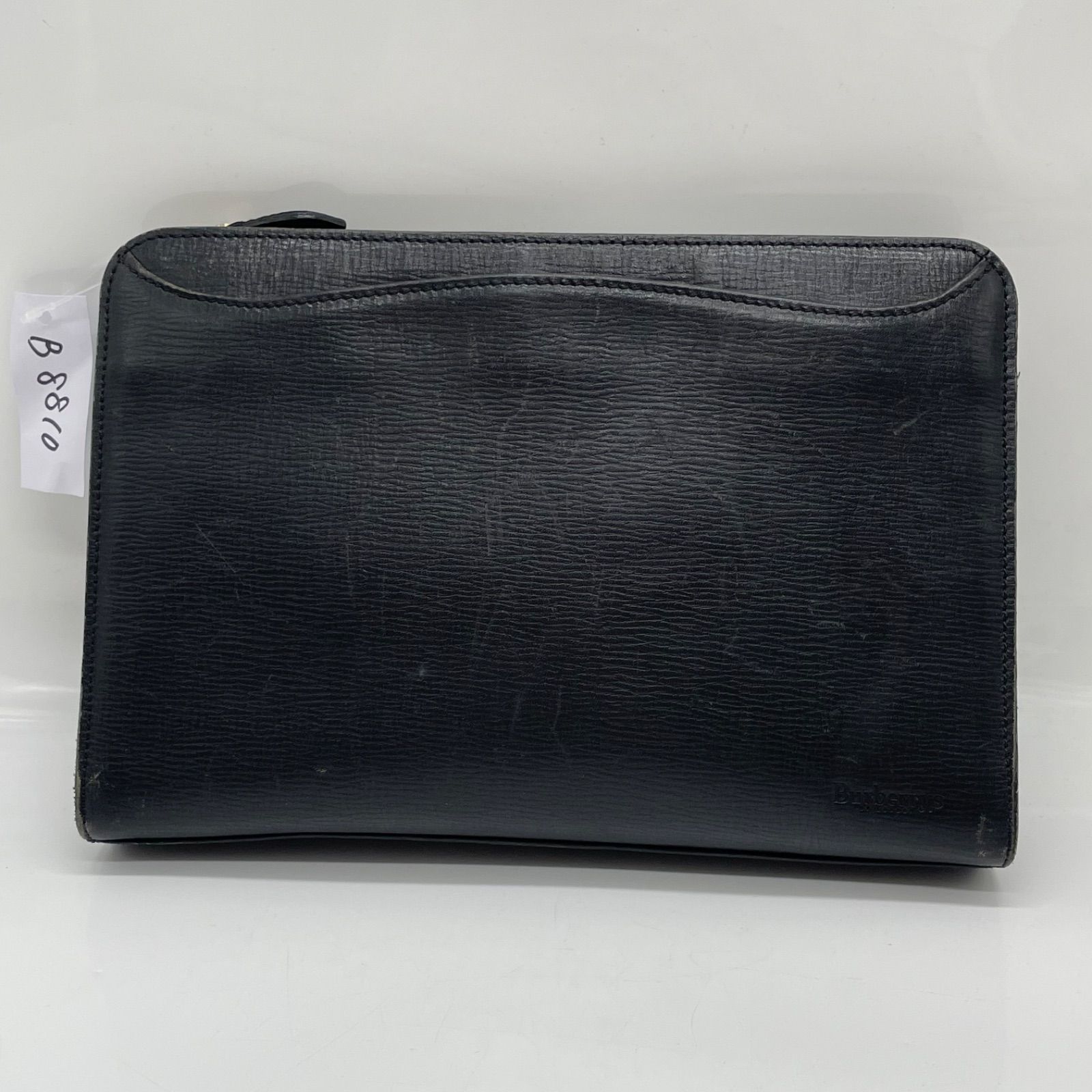 BN8810●BURBERRY バーバリー セカンドバッグ クラッチバッグ レザー ブラック