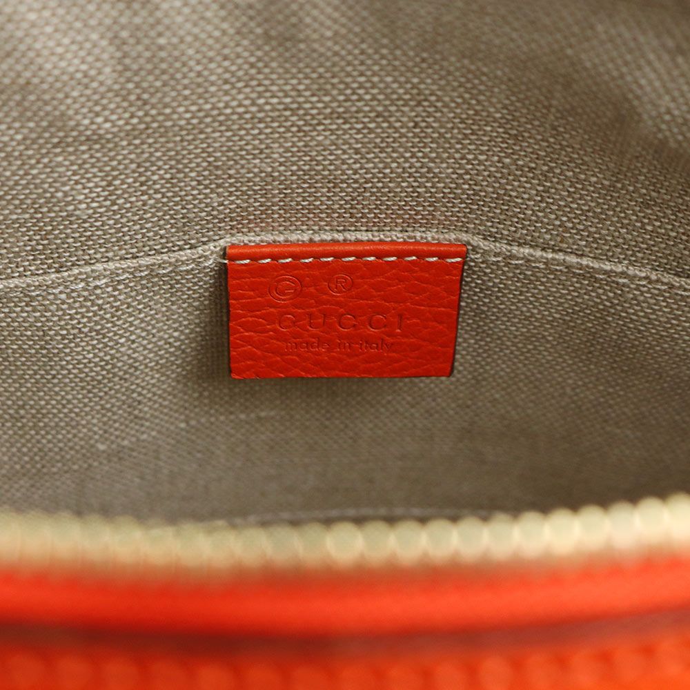 GUCCI グッチ バッグ インターロッキングG 2wayバッグ オレンジ レザー ﾊﾞｯｸﾞ 449661 ショルダーバッグ
 レザー  オレンジ レディース【中古】 グッチ 449661 インターロッキングG カーフスキン オレンジ 2way